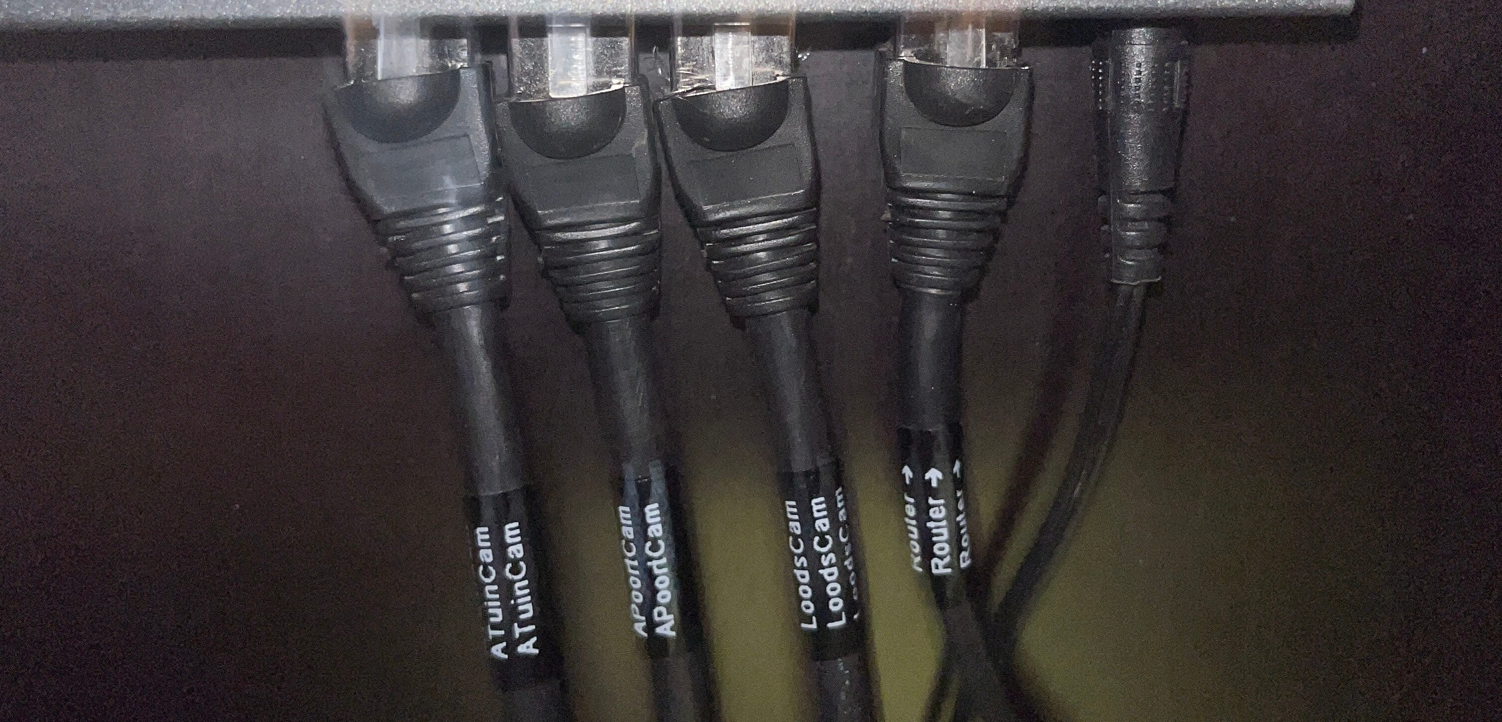 Afwerking UTP kabels